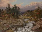 Thomas Mower Martin, Rapids [Beginning of a River], oil on canvas
