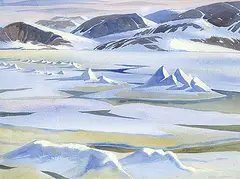 Doris Jean McCarthy, Late Light, Broughton Island, 1984, watercolour on paper