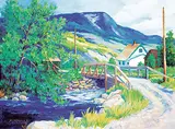 Jeanette McClelland, Crowsnest Homestead, oil on canvas