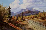 Mario Moczorodynski, Untitled - Road to the Mountains, oil on canvas