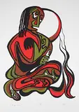 Daphne Odjig, The Squaw Man #20/60, 1975, colour silkscreen on paper