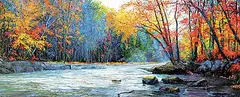 Mathew Wong, Fall Ascension, oil on canvas