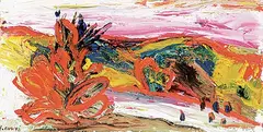 Yehouda Chaki, Summer Views, oil on wood board