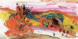 Yehouda Chaki, Summer Views, oil on wood board