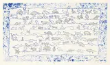 Joseph Fafard, Untitled - Joe's Ark #PP, 1987, hand coloured etching on paper