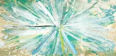 Harold Feist, Untitled - Collaboration in Green, acrylic on canvas