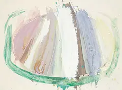 Jonathan Forrest, Colour Curves, 1998, acrylic and paper collage on board