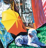 Alexandra Haeseker, Hot Dog - Grass Corner, 1988, watercolour on paper