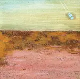 Reinhard Skoracki, Light Blue Car, 2005, mixed media on wood board