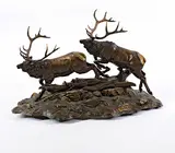 Clark Bronson, The Big Boys! #6/75, 1984, bronze sculpture