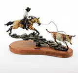 Jay Contway, Wild Cow Milking #19/24, 1997, bronze sculpture