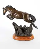 Lorenzo Ghiglieri, Untitled - Horse Jump #1/15, 1993, bronze sculpture