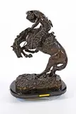 Frederic Sackrider - After Remington, Rattlesnake #23/65, bronze sculpture
