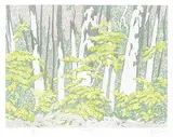 A. J. Casson, Forest Edge #87/150, colour etching on paper