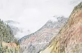 Terry Lynn Fenton, Untitled - Kicking Horse Pass, 1983, oil on board