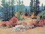 Gilbert A. Flodberg, Shimmer, oil on wood board