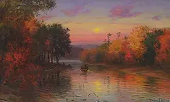 John Colin Forbes, Untitled - Calm Float, oil on canvas