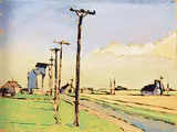 Robert F.M. McInnis, Headingly, M.B., 1985, oil on wood board