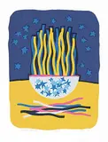 Katie von der Ohe, Janet's Crown #A/P, 2001, colour silkscreen on paper