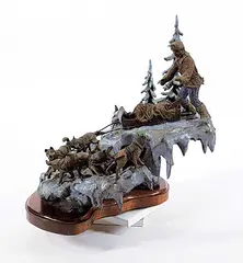 Tom Moro, Corporal R.N.W.M.P. #30/30, 1984, painted bronze sculpture