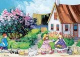 Pauline Thibodeau Paquin, C'est l'Heur du bon Lait Chaud, 1995, oil on canvas