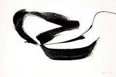Don Reichert, Untitled - Swirling Stroke, 1967, acrylic on paper