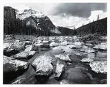Craig Richards, Untitled - River Rocks [Canadian Rockies Series], 1993, black and white photograph on paper