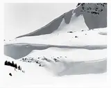 Craig Richards, Untitled - Snow Shadows [Canadian Rockies Series], 1983, black and white photograph on paper