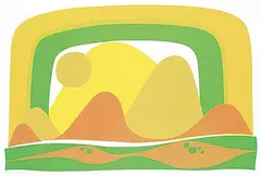 The Valley #5/25 by Kenneth Samuelson, 1975, colour silkscreen on paper, sold Apr 2022
