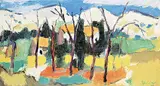 Brodie Shearer, Untitled - Waiting for Leaves, 1957, oil on canvas