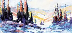 Doug Swinton, Back of Moose Mountain, oil on canvas board
