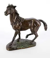 John Weaver, Untitled - Lone Horse #10/25, bronze sculpture