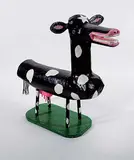 Untitled - Dotted Betty by Maggie and Laurie Horton, 2010, painted wood sculpture, sold Dec 2021