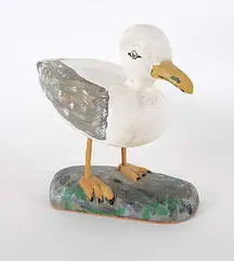 Ronald Margeson, Untitled - Seagull, 2011, painted wood sculpture