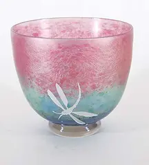 Martha Henry, Gilded Dragonflies in the Garden, glass