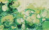Gordon Adaskin, Untitled - Green Vegetables, watercolour on paper