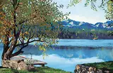 Kathryn Amisson, Untitled - Lake View, acrylic on canvas