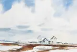 Brian Marshall Atyeo, Untitled - Hint of Spring, watercolour on paper