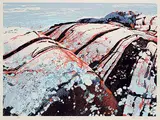 Ed Bartram, Rock Scape #7 #2/70, 1976, colour silkscreen on paper
