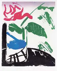 Christopher Broadhurst, Clarion #7/30, 1978, colour etching on paper