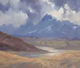 Norman Arthur Brown, Untitled - Mountain Storm, oil on canvas