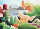 Andrew Alan Burnham, House of Seasons, watercolour on paper