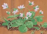 A. J. Casson, Hepatica, colour silkscreen on wood veneer