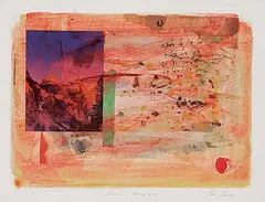 Peter Deacon, Landscape and Memory #28, mixed media on paper
