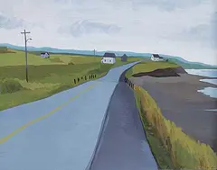 Isabelle Devos, Joggins N.S., 1997, oil on wood board