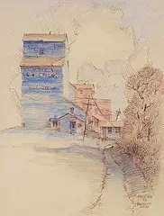 Meredith Evans, Ferintosh, 1972, ink on paper