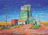 Graham Forsythe, Drumheller, acrylic on canvas