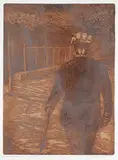 Scott Goudie, Fading Profile on Military Road #14/15, 1977, lithograph on paper