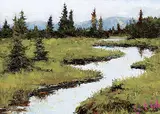 Adeline Halvorson, Meadering Stream