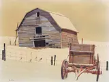 Melvin George Heath, Winter Idleness, 1972, watercolour and ink on paper